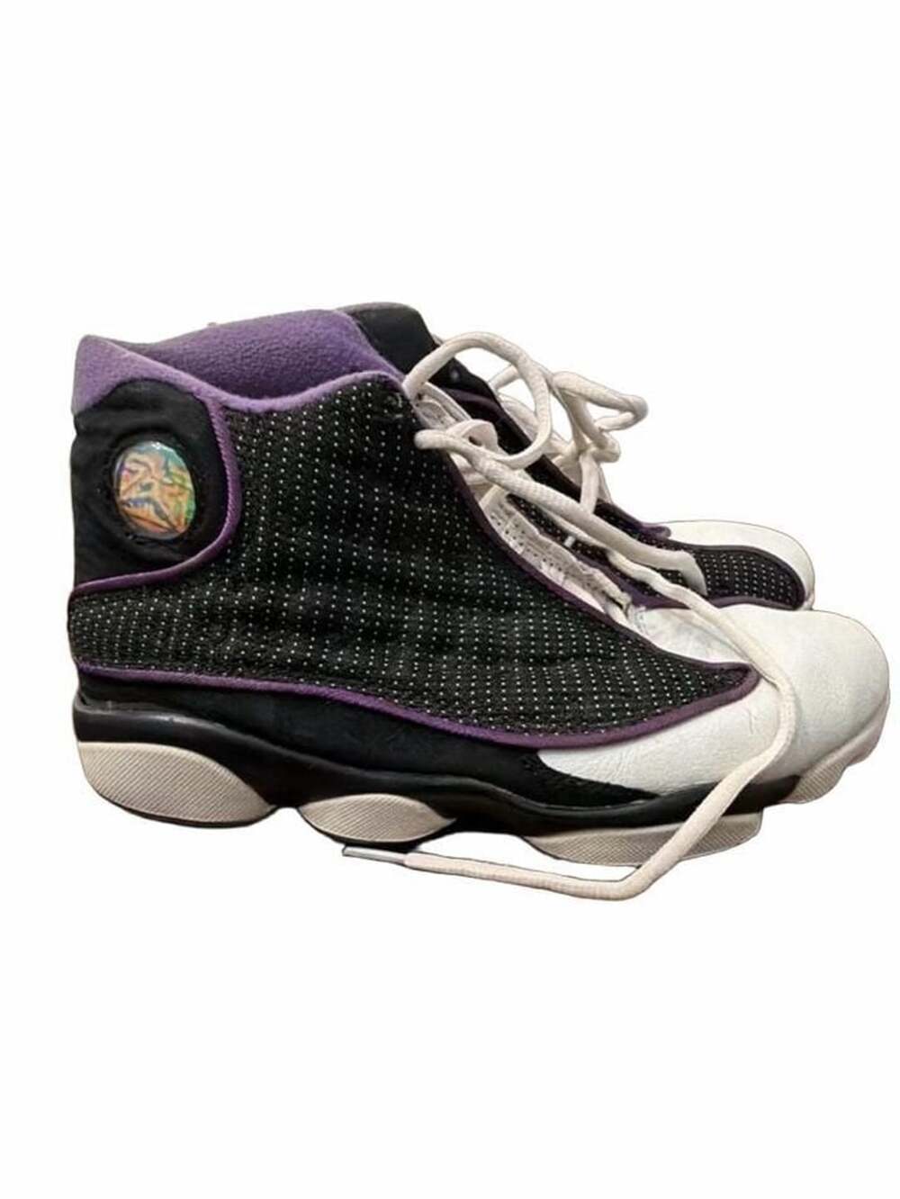 Nike Air Jordan 13 Retro GS Size 7 Black Violet Teal